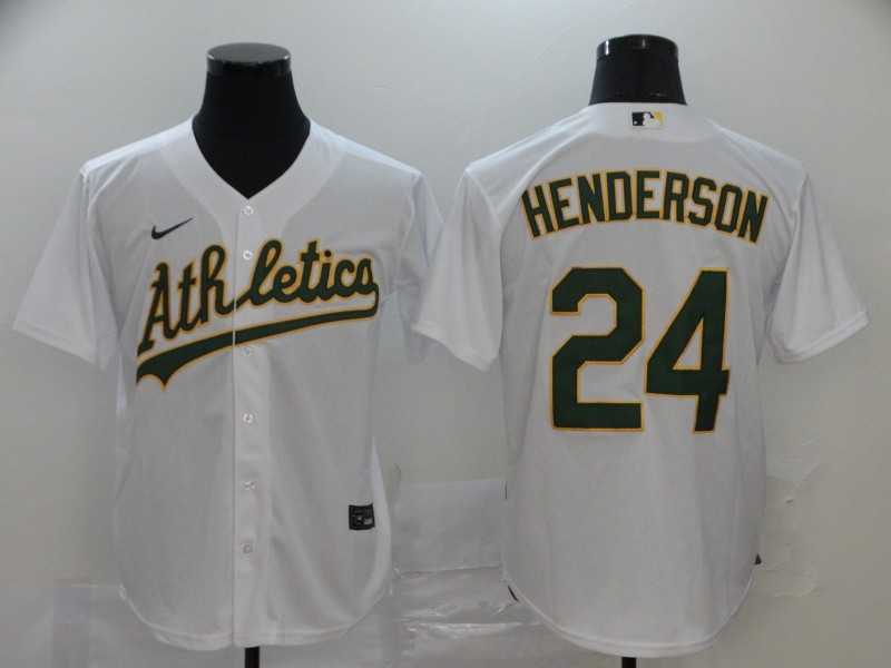 Athletics 24 Rickey Henderson White 2020 Nike Cool Base Jersey,We sell and wholesale Athletics 24 Rickey Henderson White 2020 Nike Cool Base Jersey on line form chian!